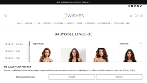 3Wishes - Babydoll Lingerie