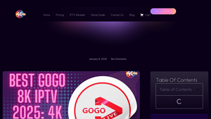 GoGo 8K IPTV - Superior Streaming Experience