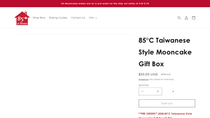 85°C Bakery Cafe - Taiwanese Style Mooncake Gift Box