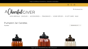 A Cheerful Giver - Pumpkin Jar Candles