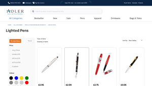 Adler - Lighted Logo Pens