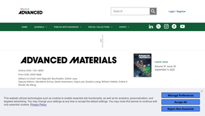 Advanced Materials - Premier Journal in Materials Science