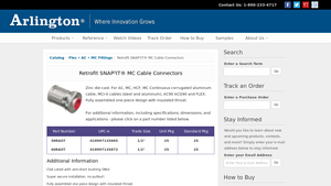 AIFittings - Retrofit SNAP²IT® MC Cable Connectors