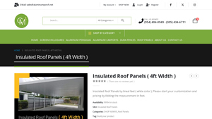 Aluminum Porch - Insulated Roof Panels