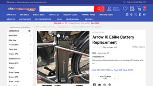 American Cycle - Arrow 10 Battery Kit