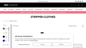 Amiclubwear - Stripper Clothes & Sexy Outfits