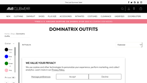 Amiclubwear - Sexy Dominatrix Costumes