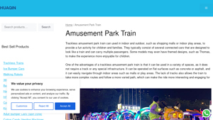 HUAQIN - Battery-Powered Trackless Amusement Train