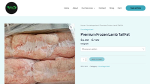 AquaWilds - Premium Frozen Lamb Tail Fat