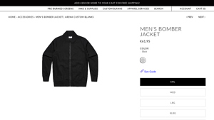 Arena Custom Blanks - Men's Bomber Jacket