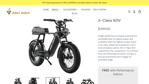 Ariel Rider - X-Class 60V Electric Bike
