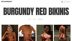Ark Swimwear - Burgundy Red Bikinis