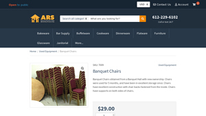 Ars Warehouse - Banquet Chairs