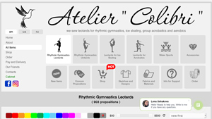 Atelier Colibri - Rhythmic Gymnastics Leotards