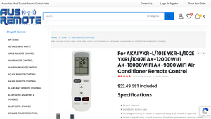 Generic - AKAI Air Conditioner Remote Control