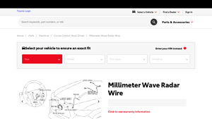 Toyota - Millimeter Wave Radar Wire #88214-04010