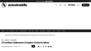 Autostraddle - Lesbian Halloween Couples Costumes
