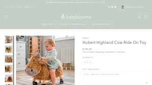 Baby Blooms - Hubert Highland Cow Ride On Toy