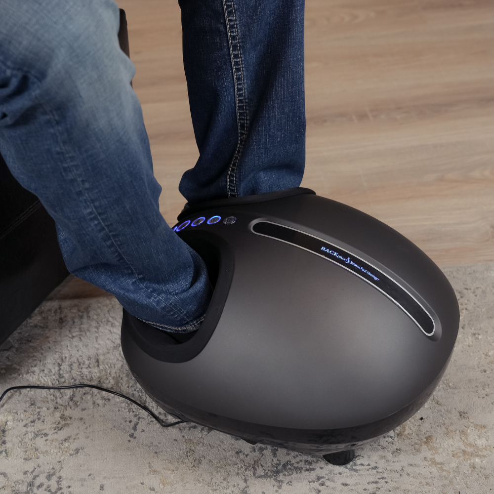 A stock image illustrating backplus shiatsu foot massager concepts