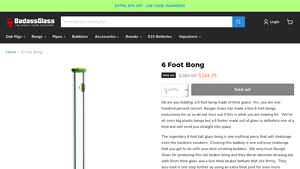 Badass Glass - 6 Foot Bong
