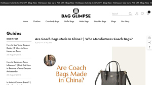Bag Glimpse - Coach Bags