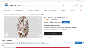 Bags of Love - Custom Adult Onesies
