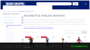 Band Shoppe - Majorette & Twirler Uniforms