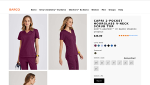 Barco - Capri Scrub Top