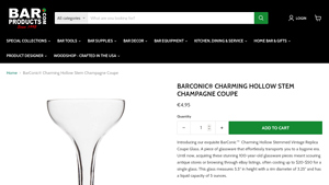 Barconic - Charming Hollow Stem Champagne Coupe