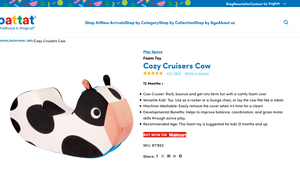 Battat - Cozy Cruisers Cow