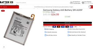 Samsung - Galaxy A10 Battery