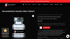 Battle Born Research - Reconstitution Solution (BAC Water)