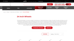 BB Wheels - 24-Inch Chrome & Black Rims