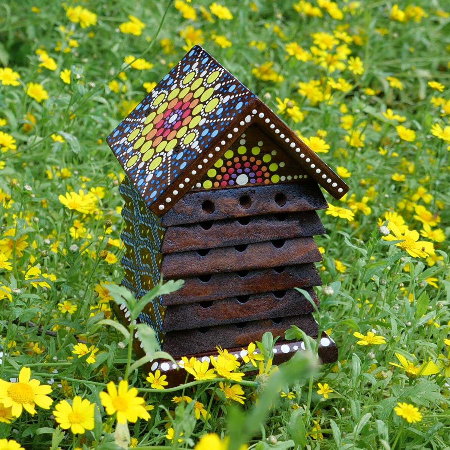 A stock image illustrating bee hotels for sale concepts