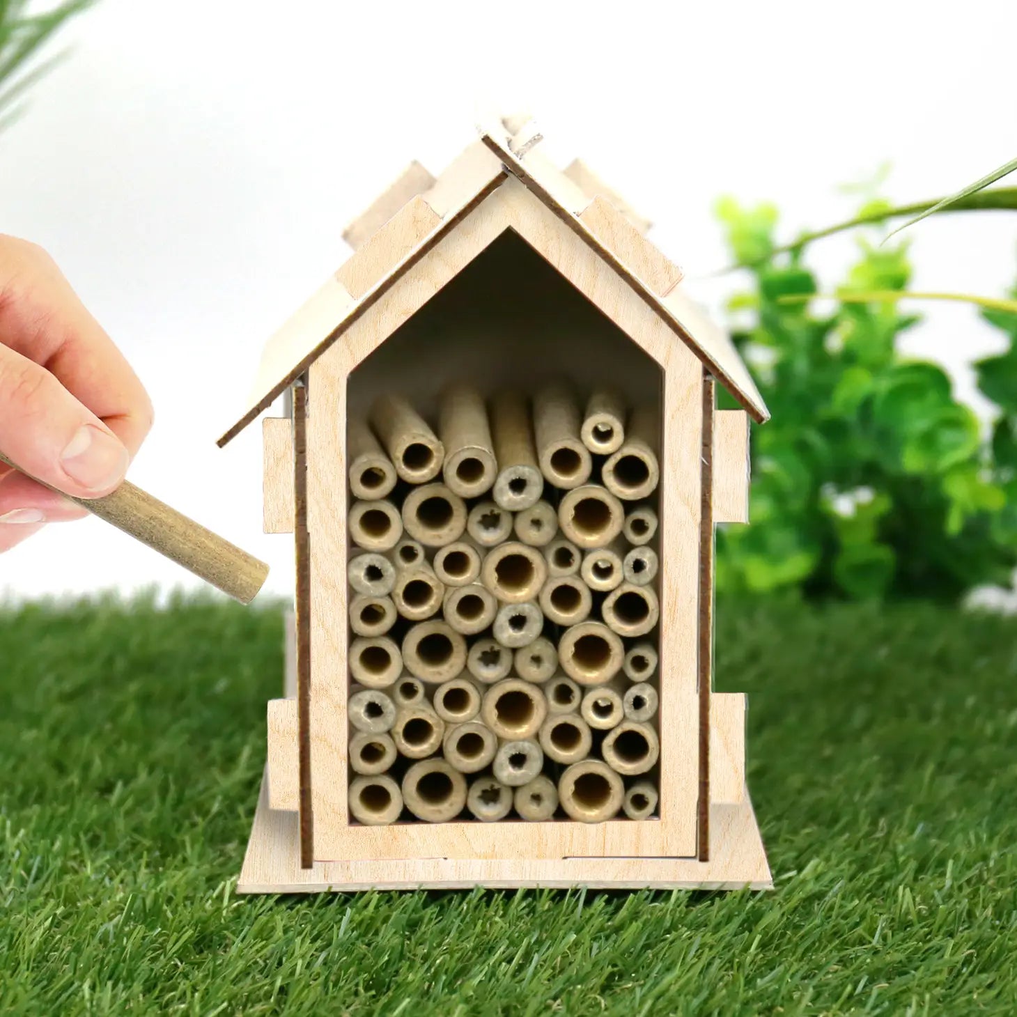 A stock image illustrating bee hotels for sale concepts