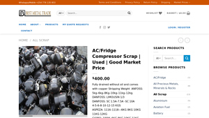 AC/Fridge Compressor Scrap - Used Copper Wire