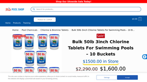 Lonza - Bulk 50lb 3inch Chlorine Tablets