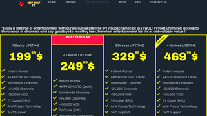BestWolfTV - Lifetime IPTV Packages