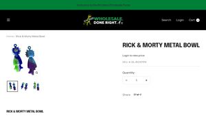 BGSales - Rick & Morty Metal Bowl