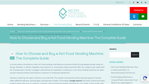Bicom Vending - Hot Food Vending Machines