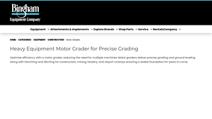 Bingham Equipment - Motor Graders