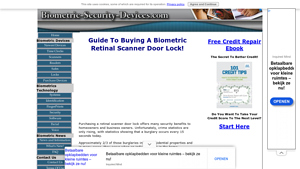 Biometric Security Devices - Retinal Scanner Door Lock