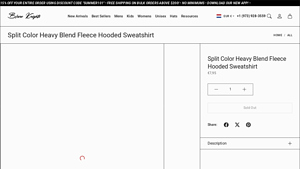 Blank Knights - Split Color Heavy Blend Hoodie