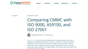CyberNines - CMMC Certification Solutions