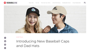 Redbubble - Baseball Caps