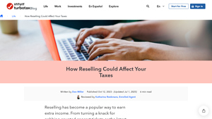 TurboTax - Tax Implications of Reselling Items