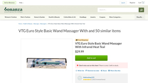 VTG - Euro Style Basic Wand Massager
