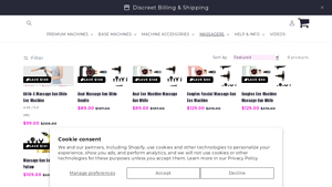 Bondi Vibes - Airlie-S Massage Gun Dildo Sex Machine