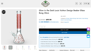 BongsNPipes - Glow-in-the-Dark Beaker Bong