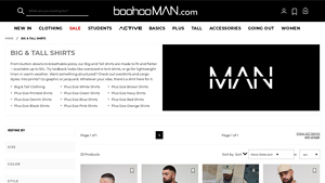 BoohooMAN - Big & Tall Shirts